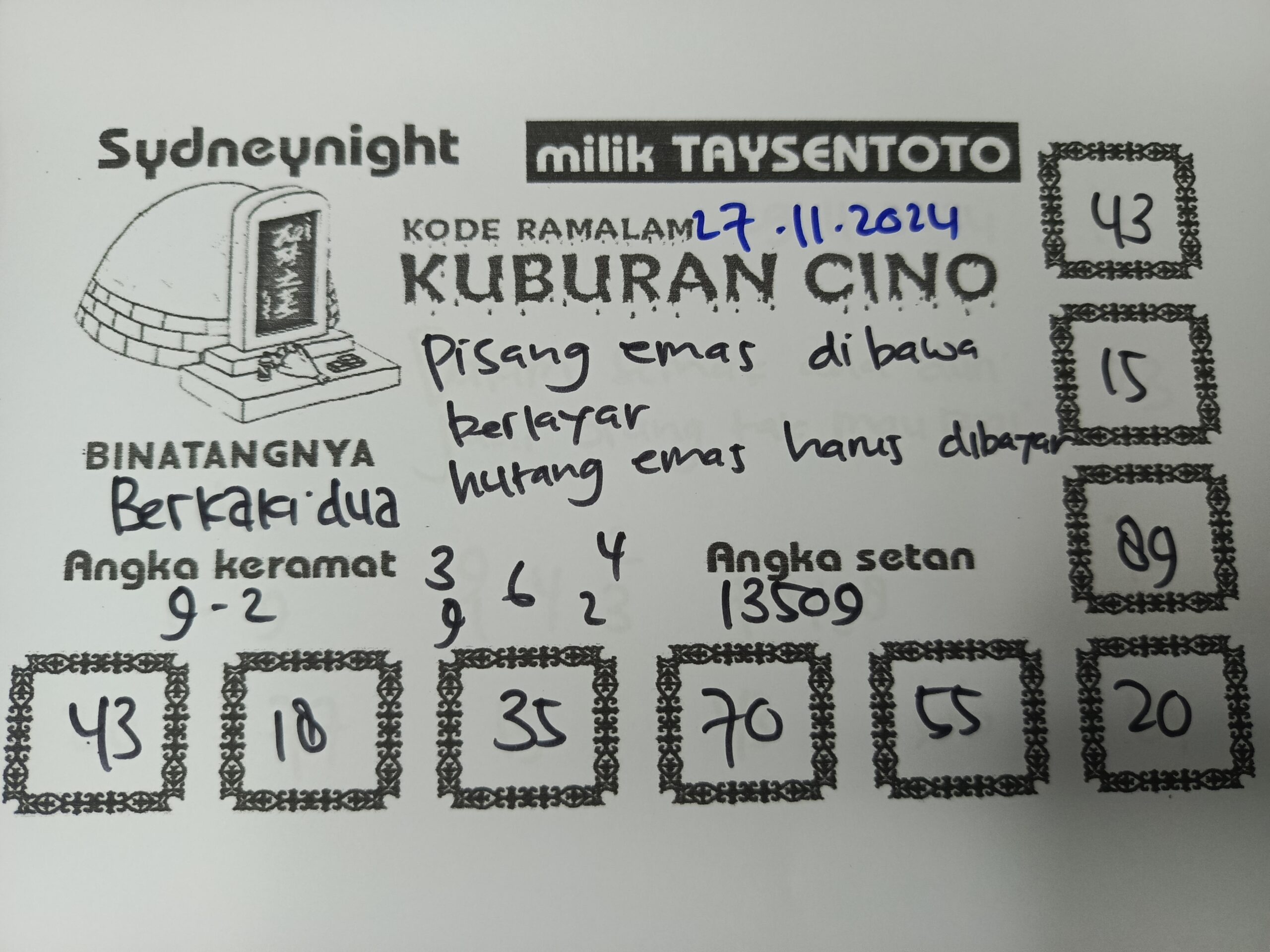 0-0x0-0-0#Syair Kuburan Cino SydneyNight Hari ini Rabu, 27 November 2024